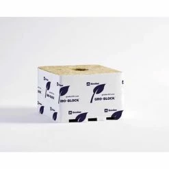Grodan Gro-Block Jumbo | Rockwool Cubes | 6" X 6" X 4" | 8 Pack Planting & Watering