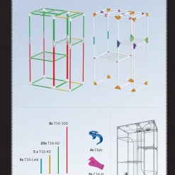 Your Grow Room Secret Jardin Lodge 160 V4.0 (5 1/4' X 4' X 6 2/3')