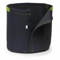 Happy Hydro 1-Gallon Transplanter Fabric Pot (5-Pack) W/handles And Velcro For Easy Transplanting (Black 6H X 7D)