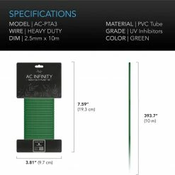 Planting & Watering AC Infinity | Heavy Duty Rubberized Ties | 10M