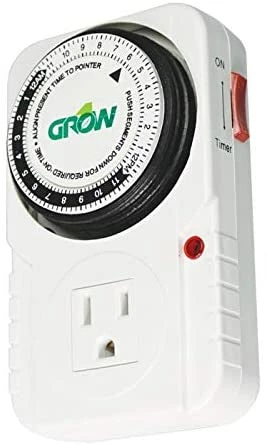 Outlet ๐ Grow1 Your Grow Room 120V Single Outlet Mechanical Timer ๐ 1 Grow1 Your Grow Room 120V Single Outlet Mechanical Timer