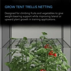 Planting & Watering AC Infinity | Grow Tent Trellis Flex Netting | 4' X 4'