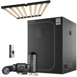 Happy Hydro 'The Essentials' Grow Kit | ROI-E720 LED Light | AC Infinity Tent & Ventilation | 5’ X 5’ Grow Tent Kits