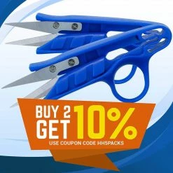 Happy Hydro Mini Clippers - 10 Pack Of Trimming Scissors For Small Plants & Bonsai Pruning