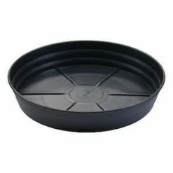 10" Grow1 Premium Black Injection Pot Saucers (5-Pack)