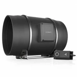 AC Infinity Cloudline T12 Inline Duct Fan W/ LCD Temp & Humidity Controller – 12 Inch Ventilation & CO2