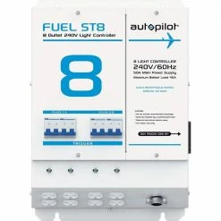 Grow1 FUEL ST8 Light Controller For Up To 8 Lights | 240v Outlets With 120v Trigger