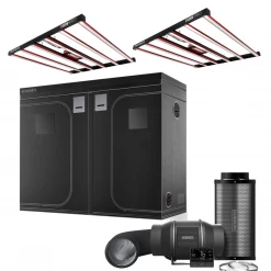 Happy Hydro 'The Essentials' Grow Kit | PhotonTek 600W PRO LED Light | AC Infinity Tent & Ventilation | 5’ X 10’