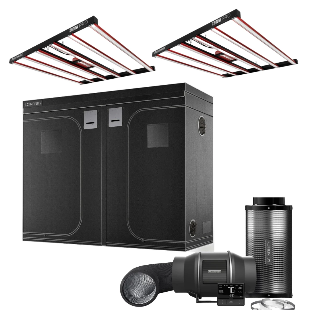 Outlet ๐งจ Happy Hydro 'The Essentials' Grow Kit | PhotonTek 600W PRO LED Light | AC Infinity Tent & Ventilation | 5โ X 10โ ๐ 1 Happy Hydro 'The Essentials' Grow Kit | PhotonTek 600W PRO LED Light | AC Infinity Tent & Ventilation | 5โ X 10โ