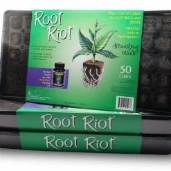 Hydrodynamics International Root Riot Tray (50 Cube) Planting & Watering