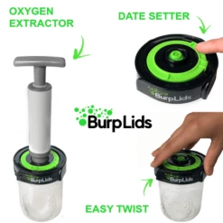 Outlet โ๏ธ BurpLids Harvest & Essentials Burp Lids 4-Pack | Easy Curing | Fits Wide Mouth Mason Jars ๐ 8 BurpLids Harvest & Essentials Burp Lids 4-Pack | Easy Curing | Fits Wide Mouth Mason Jars