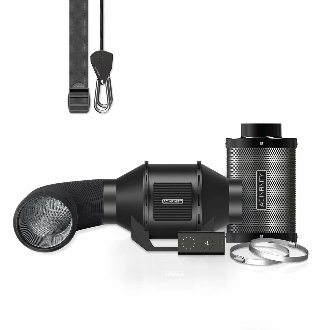 Buy ❤️ Your Grow Room AC Infinity | Air Filtration Kit | Cloudline Lite Inline Fan, Carbon Filter, Ducting | 4-Inch ⌛ 1 Your Grow Room AC Infinity | Air Filtration Kit | Cloudline Lite Inline Fan, Carbon Filter, Ducting | 4-Inch