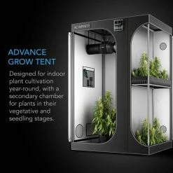 AC Infinity | CLOUDLAB 743D | 2-in-1 Dual Room Grow Tent | 4' X 3' Your Grow Room