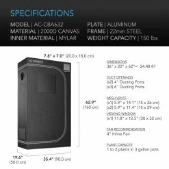 Buy ๐ Grow Tent Kits AC Infinity Tent & Ventilation Kit | 2โ X 3โ ๐ 13 Grow Tent Kits AC Infinity Tent & Ventilation Kit | 2โ X 3โ