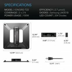 AC Infinity | IONGRID T22 | 2' X 2' LED Light