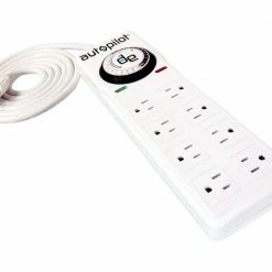 Autopilot Surge Protector / Power Strip With Analog Grounded Timer
