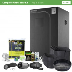 Happy Hydro Grow Tent Kits Beginner Grow Tent Kit | Without The Light | 4’ X 4’