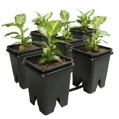 Active Aqua Grow Flow 2.0 Expansion Kit W/six 5 Gal Square Pots Planting & Watering