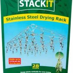 Brand new ๐ Grow!T STACK!T Hanging Dry Rack W/28 Clips Harvest & Essentials โ 7 Grow!T STACK!T Hanging Dry Rack W/28 Clips Harvest & Essentials