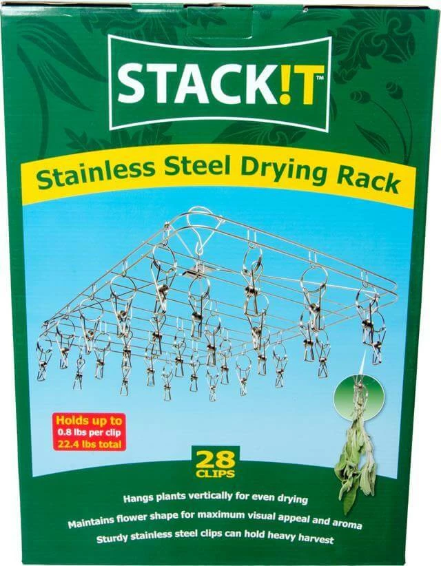 Brand new ๐ Grow!T STACK!T Hanging Dry Rack W/28 Clips Harvest & Essentials โ 4 Grow!T STACK!T Hanging Dry Rack W/28 Clips Harvest & Essentials