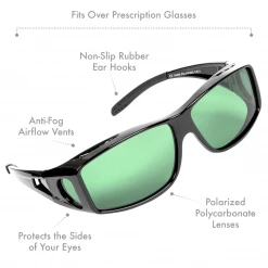 Happy Hydro Your Grow Room LED Grow Room Glasses | UV Blocking | Wear Over Prescription With Microfiber Case