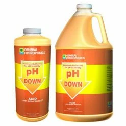 General Hydroponics Planting & Watering GH PH Down Liquid Quart
