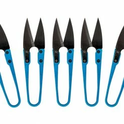 Happy Hydro Harvest & Essentials Mini Trimming Scissors- 5 Pack Of Trimming Scissors For Small Plants & Bonsai Pruning