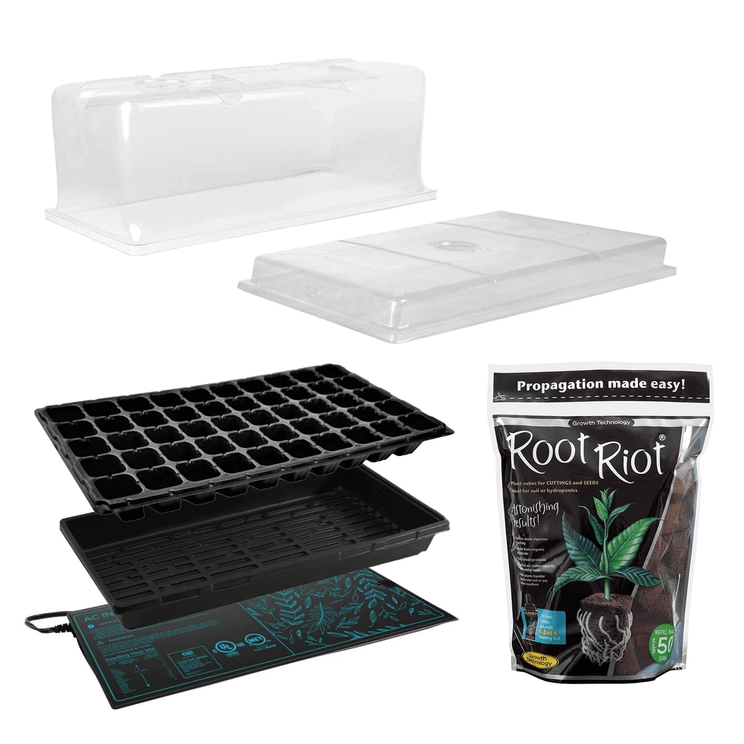 Coupon 🤩 Happy Hydro | Seed & Clone Propagation Kit W/ Root Riot Cubes Planting & Watering 🤩 1 Happy Hydro | Seed & Clone Propagation Kit W/ Root Riot Cubes Planting & Watering
