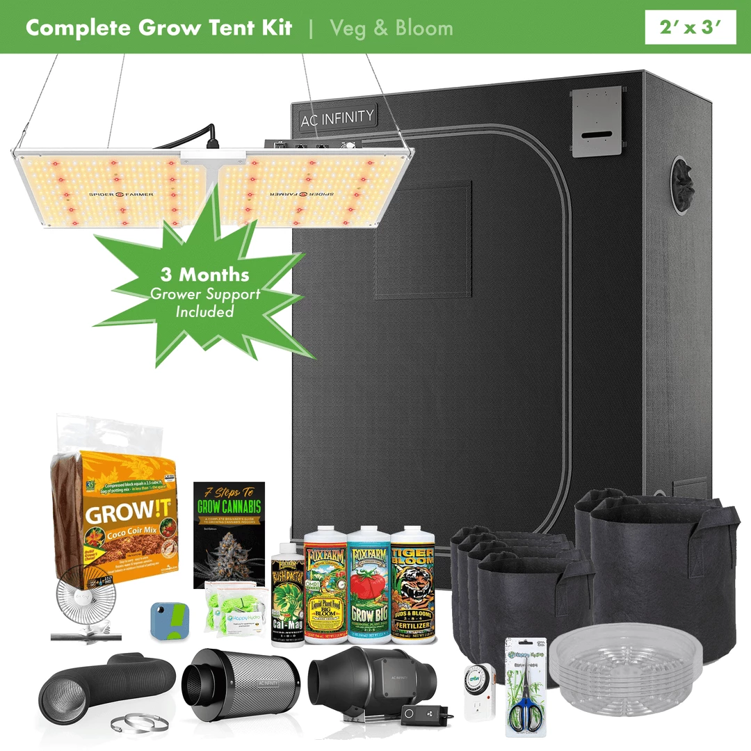 Wholesale ๐ Happy Hydro Beginner Complete Coco Grow Tent Kit | Spider Farmer LED | 2โ X 3โ โค๏ธ 1 Happy Hydro Beginner Complete Coco Grow Tent Kit | Spider Farmer LED | 2โ X 3โ